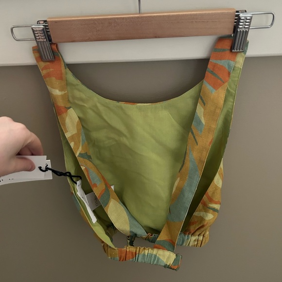 NWT ONE MILE THE LABEL JESSICA TOP AND MINI SKIRT PALM SET PRINT - Picture 10 of 14